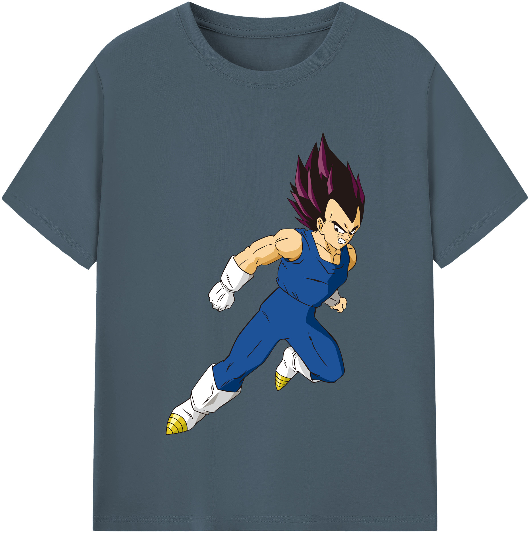 （画像用） ドラゴンボール ベジータ四世（Bejīta Yonsei）DRAGON BALL Vegeta IV 綿100％半袖Tシャツ（フロントプリント）